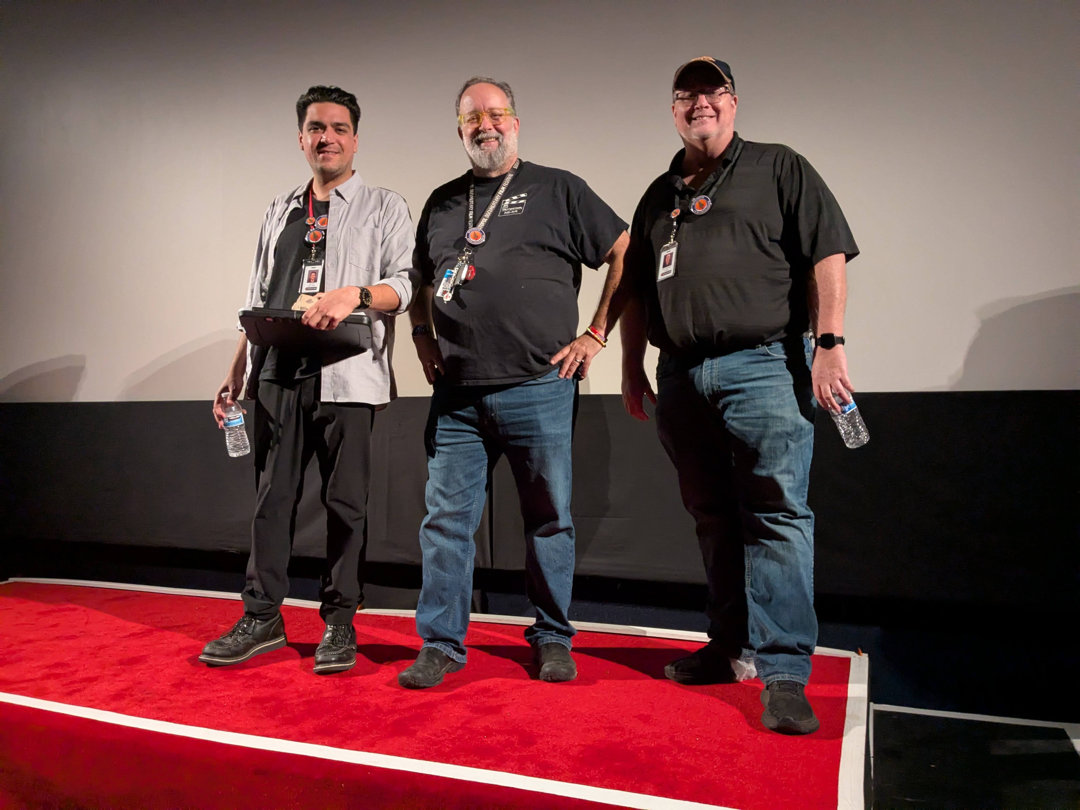 Colin,Randy,Eric in theatre 1 at the Railto Cinemas